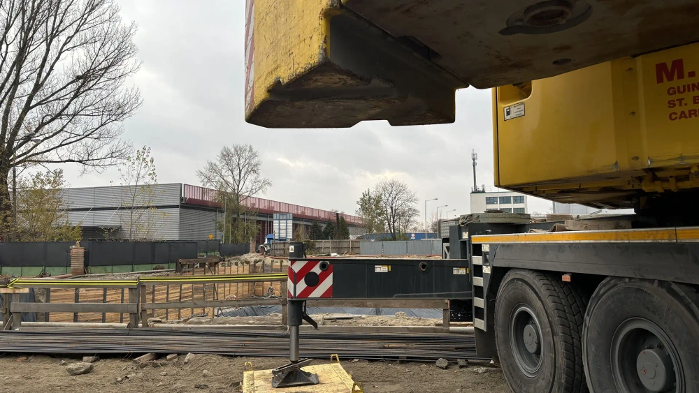 Postęp pracy budowy inwestycji Home Factory, Warszawa Praga Północ