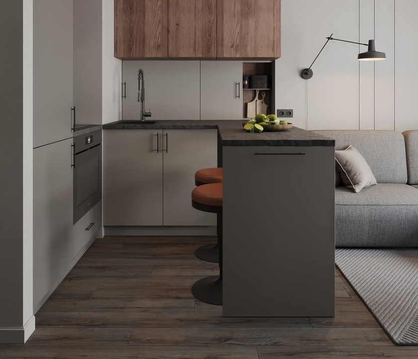 Kuchnia w inwestycji Home Factory, Warszawa Praga Północ