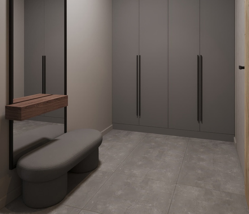 Korytarz w inwestycji Home Factory, Warszawa Praga Północ