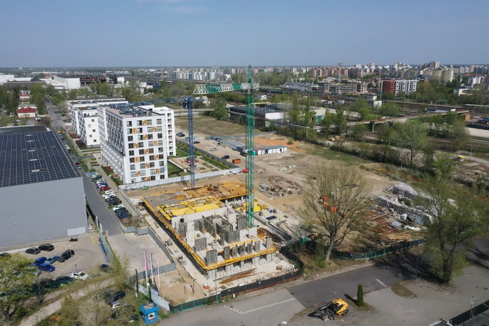 Postęp pracy inwestycji Home Factory, Warszawa Praga Północ